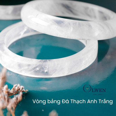 VÒNG BẢN THẠCH ANH TRẮNG