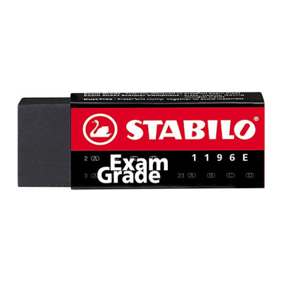 Hộp 12 cây bút chì gỗ STABILO Swano 2B thân đen + tẩy ER196E (PC4918/12-2B+) - Vàng