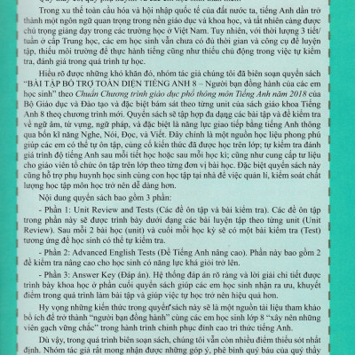 Bài Tập Bổ Trợ Toàn Diện Tiếng Anh 8 - ABB