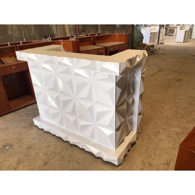 Quầy Thu Ngân & Quầy Bar Ngang 1m Ván MDF Chống Ẩm