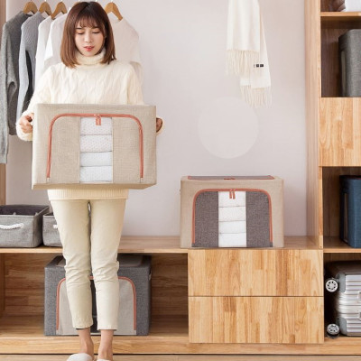 (LOẠI XỊN – CÓ CHỌN SIZE) Túi Chăn Màn Khung Sắt Nhật Bản, Túi Đựng Chăn Mền Quần Áo Cao Cấp Chính Hãng  – Hàng Xuất Khẩu