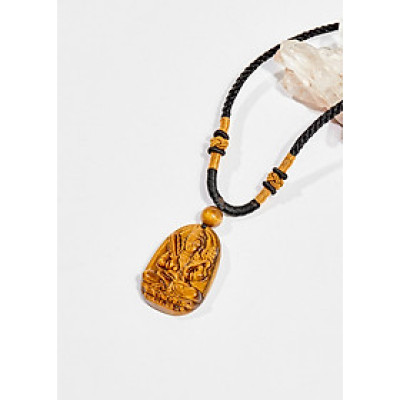 Mặt dây chuyền phật bản mệnh đá mắt hổ - Ngọc Quý Gemstones