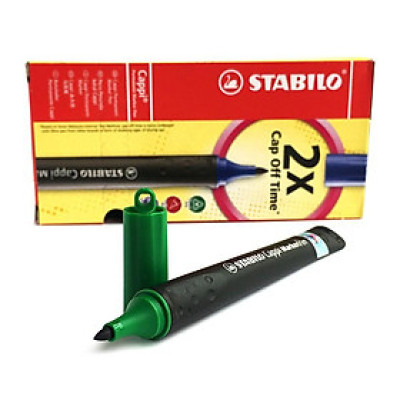 Hộp 10 Bút lông dầu STABILO Cappi MarkerPen (MK169/10) - tím