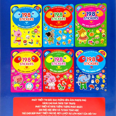 Bóc Dán Hình Thông Minh Phát Triển Khả Năng Tư Duy Toán Học IQ EQ CQ (5-6 Tuổi) - 198 Sticker (Quyển 6)