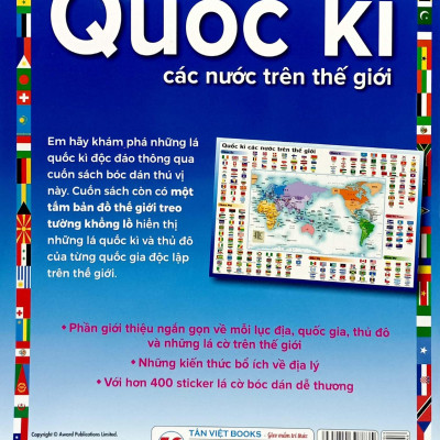Combo Bộ Sách Dán Hình Thông Minh: Vũ Trụ + Quốc Kì (Bộ 2 Cuốn)