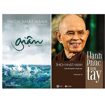 Combo 2Q Thích Nhất Hạnh: Hạnh Phúc Cầm Tay + Giận (Sách Chữa Lành Tâm Hồn/ Nghệ Thuật Sống Hạnh Phúc)