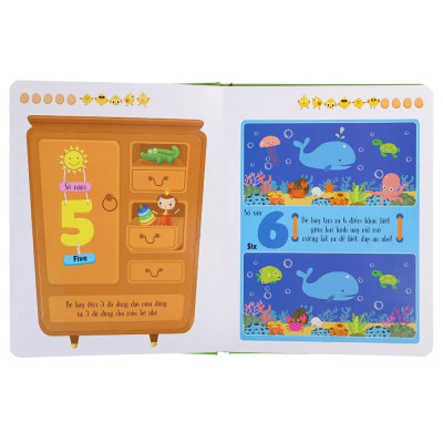 Lift-The-Flap-Lật Mở Khám Phá - First 100 Numbers - 100 Số Đếm Đầu Tiên