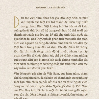 Sách - Nguồn gốc dân tộc Việt Nam (Đào Duy Anh) (Nhã Nam Official)