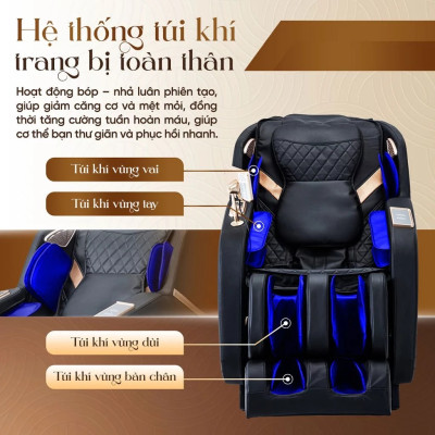 Ghế Massage Toàn Thân Giá Rẻ Lifesport LS-678,Ghế Massage Với 20 Bài Massage Tự Động Chuyên Nghiệp, BH 6 Năm