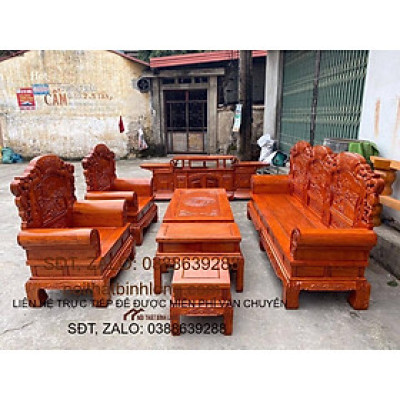 Bàn Ghế Khổng Minh Gia Cát Lượng Gỗ Hương Đá