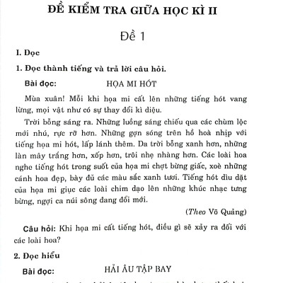 Sách - Đề Kiểm Tra Định Kỳ Tiếng Việt Và Toán 3 - Tập 2