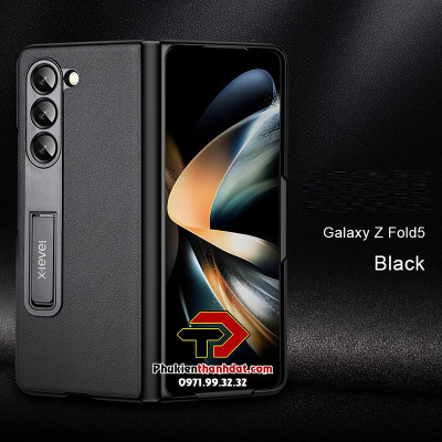 Ốp lưng da cho SamSung Galaxy Z Fold5 chính hãng X-level có chân chống tiện dụng - Hàng chính hãng