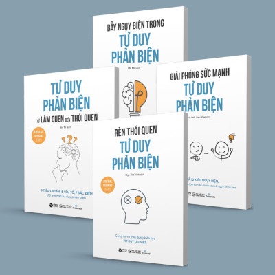 COMBO 4 CUỐN - TƯ DUY PHẢN BIỆN - Thinknetic - (Bẫy Ngụy Biện Trong Tư Duy Phản Biện, Rèn Thói Quen Tư Duy Phản Biện, Giải Phóng Sức Mạnh Tư Duy Phản Biện, Tư Duy Phản Biện Từ Làm Quen Đến Thói Quen) - (bìa mềm)