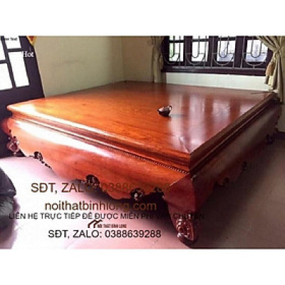 sập nằm gỗ cẩm vàng 1m8 x 2m2