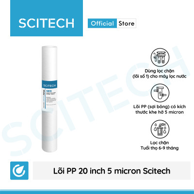 Lõi lọc nước số 1 PP 20 inch 5 micron dùng trong máy lọc nước RO, bộ lọc thô - Hàng chính hãng