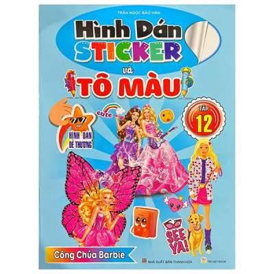 Sách - Hình Dán Sticker Và Tô Màu - Tập 12