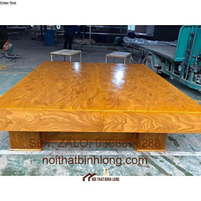 Chiếu ngựa hộp gỗ cẩm vàng