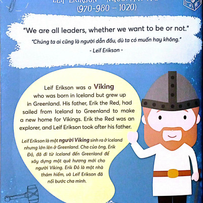 Sách song ngữ Danh nhân Thế giới – World Famous People: I Can Be Adventurous– Tớ có thể trở thành nhà thám hiểm, tặng file nghe tiếng Anh