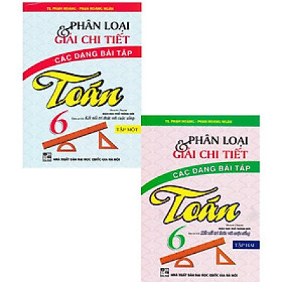Sách - Combo Phân Loại Và Giải Chi Tiết Các Dạng Bài Tập Toán 6 (Tập 1+2 - Bám Sát SGK Kết Nối Tri Thức Với Cuộc Sống) HA-MK
