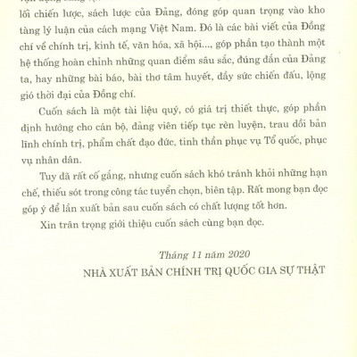 Trường Chinh - Một Trí Tuệ Lớn, Nhà Lãnh Đạo Kiệt Xuất Của Cách Mạng Việt Nam