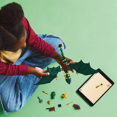 LEGO NINJAGO 71829 Đồ Chơi Lắp Ráp Rồng Rừng Xanh Của Lloyd (128 Chi Tiết)