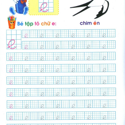 Chuẩn Bị Cho Bé Vào Lớp 1 - Tập Tô Chữ Cái - Quyển 2 (Tái Bản 2020)