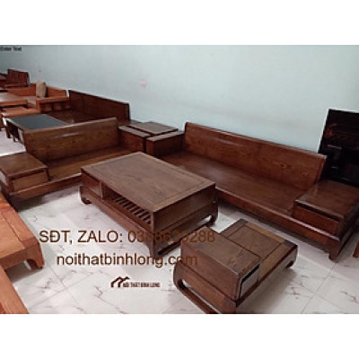 Bàn ghế salon gỗ sồi Mỹ giá xưởng