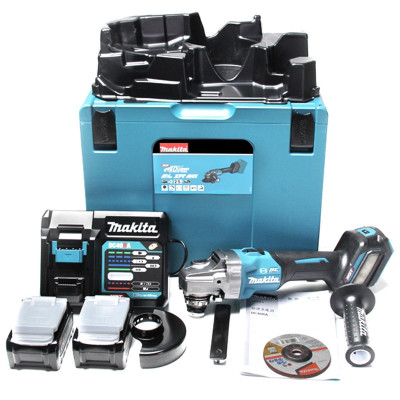 MÁY MÀI GÓC DÙNG PIN 40V 125MM (5") (2 PIN 40V MAX 4AH VÀ 1 SẠC NHANH.) MAKITA GA023GM201 - HÀNG CHÍNH HÃNG