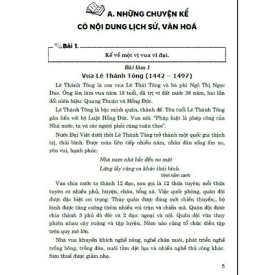 Sách - Những Bài Văn Kể Chuyện Lớp 5 - Dùng Chung Các Bộ SGK Hiện Hành - Hồng Ân