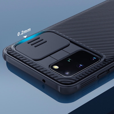 Ốp lưng chống sốc bảo vệ Camera cho SamSung Galaxy S20 Plus hiệu Nillkin Camshield (chống sốc cực tốt, chất liệu cao cấp, có khung & nắp đậy bảo vệ Camera) - Hàng chính hãng