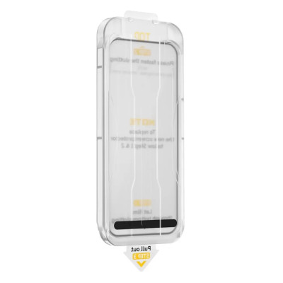 Kính cường lực khung tự dán cho iPhone 16 ProMax / 16 / 16 Plus / 16 Pro hiệu WIWU SQ-008 Easy install - Viền siêu mỏng 0.33mm, chống mẻ cạnh, Phủ nano siêu mượt - Hàng nhập khẩu