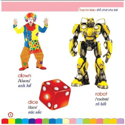 Sách - Em Học Tiếng Anh Qua Hình Ảnh - Đồ Chơi Cho Bé - Hồng Ân