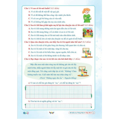Sách - Đề Kiểm Tra Tiếng Việt 4 - Học Kì 2 - Cánh Diều