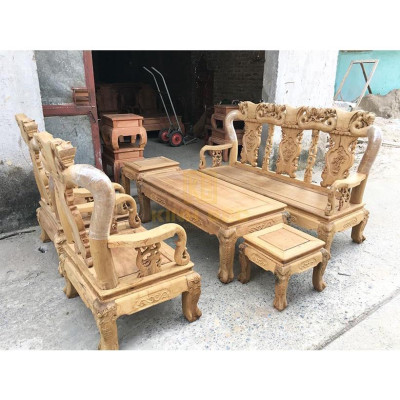 bộ bàn ghế Minh Quốc Đào gỗ xoan keo
