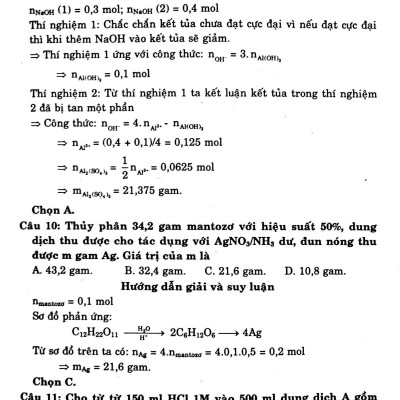 Suy Luận Và Pp Giải Nhanh Đề Thi Trắc Nghiệm Hóa Học 12