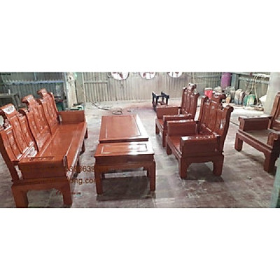 Bàn ghế tiếp khách gỗ sồi Mỹ
