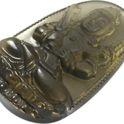 Mặt Dây Chuyền Hư Không Tạng Bồ Tát Thạch Anh Ám Khói Ngọc Quý Gemstones HKAK