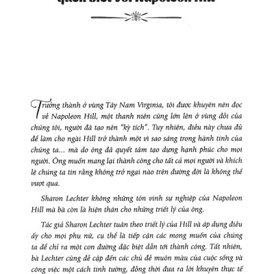 Phụ Nữ Hiện Đại Nghĩ Giàu Và Làm Giàu - Think And Grow Rich For Women - FN