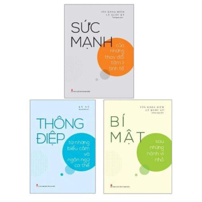 Sách: Combo Bí Quyết Thấu Hiểu Bản Thân:Bí Mật Sau Những Hành Vi Nhỏ+ Thông Điệp Từ Những Biểu Cảm Và Ngôn Ngữ Cơ Thể + Sức Mạnh Của Những Thay Đổi Tâm Lý Tinh Tế