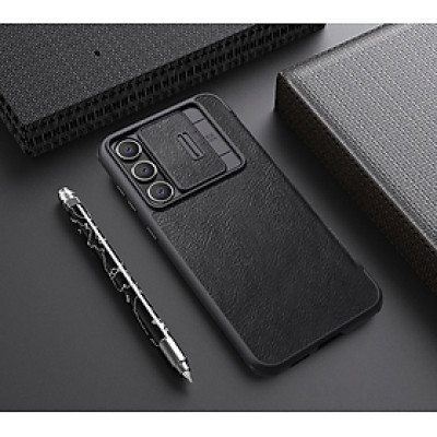 Bao da dành cho SamSung Galaxy S24 Fe hiệu Nillkin QIN - Hàng nhập khẩu