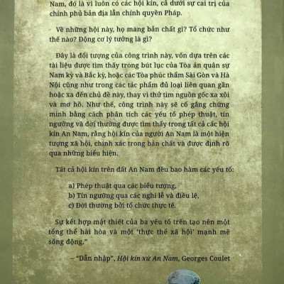 Hội Kín Xứ An Nam - Georges Coulet - Nguyễn Thanh Xuân & Phan Tín Dụng dịch