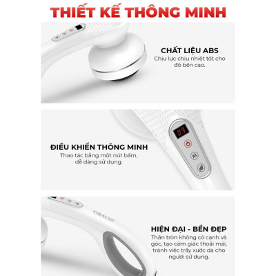 Máy massage cầm tay Body OKACHI LUXURY JP-530E Pin Sạc