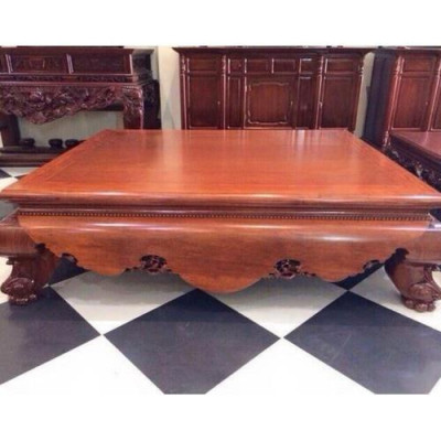 Sập Trơn Gỗ Gụ Chân 24 - hàng Siêu Vip - Tuyển vân chọn gỗ kỹ lưỡng - Liên hệ Shop để xem và đặt hàng