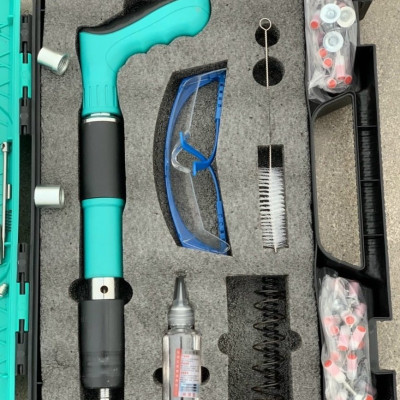 Máy bắn đinh bê tông thế hệ mới, Súng bắn đinh hạt nổ tặng kèm 50 đinh 