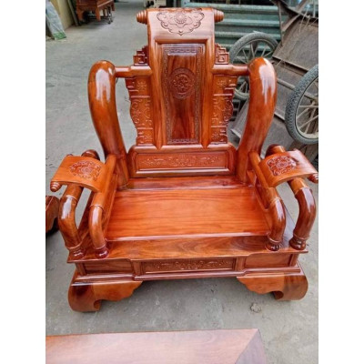 bộ bàn ghế tần thủy hoàng gỗ xà cừ tay 12