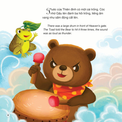 Truyện Cổ Tích Việt Nam - Cóc Kiện Trời (Song Ngữ Việt - Anh)