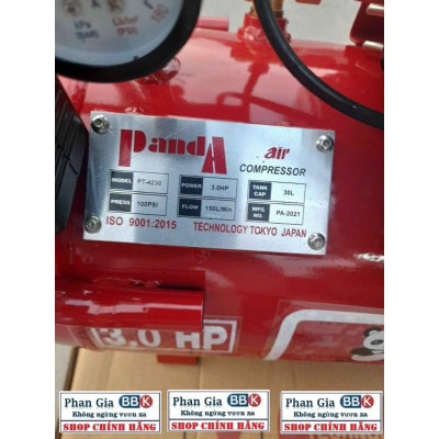 (chính hãƞg) Máy nén khí có dầu PANDA 30L -3.0 HP có dầu công suất cao máy dây đồng 100%