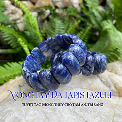 Vòng tay đá lapis lazuli 25ly tuyệt tác phong thủy cho tâm an, trí sáng