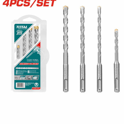 BỘ MŨI KHOAN BÊ TÔNG 4 CHI TIẾT 6-10MM TOTAL TACSD1945