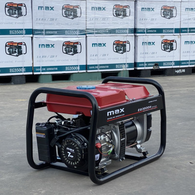 Máy phát điện ABG Max EG3500H - Máy Phát Điện Chạy Xăng Công Suất 3.6Kw Bình Nhiên Liệu Lớn Mức Độ Tiêu Thụ Nhiên Liệu Thấp Tiết Kiệm Điện An Toàn Với Môi Trường Có Thể Khởi Động Bằng Cách Gật Nổ Hoặc Đề 